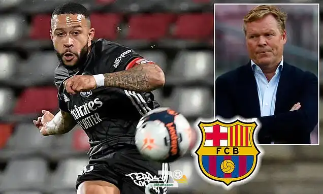 برشلونة يقترب من ضم مهاجم ليون ممفيس ديباي