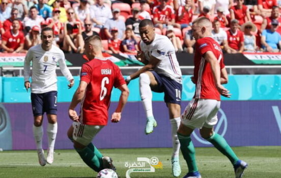 منتخب فرنسا يكتفي بالتعادل 1 - 1 أمام المجر في بطولة أمم أوروبا 1
