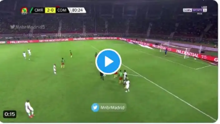 شاهد الهدف العالمي لجزر القمر ضد الكاميرون اليوم