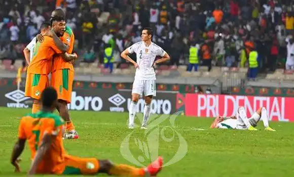 اقصاء المنتخب الجزائري من المنافسة بعد انهزامه أمام كوت ديفوار (1-3)