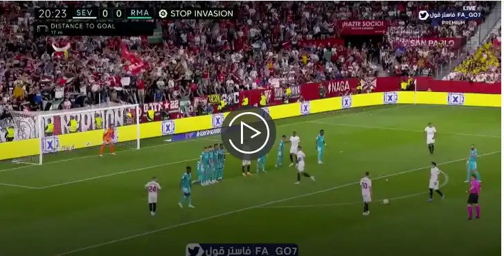 شاهد ملخص مباراة ريال مدريد و اشبيليه3-2 اليوم – اهداف ريمونتادا ريال مدريد اليوم