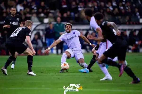 برشلونة يتعادل مع آينتراخت فرانكفورت في ذهاب ربع نهائي الدوري الأوروبي