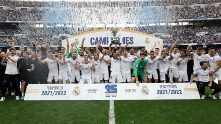 برشلونة : مبروك لنادي ريال مدريد بطل الدوري لموسم 2021-2022