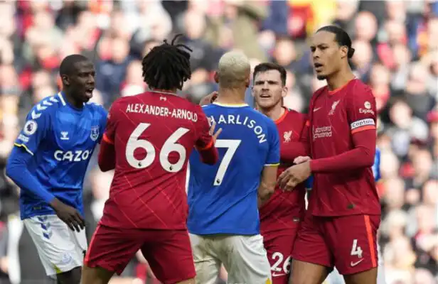 ليفربول يحسم ديربي الميرسيسايد بالفوز على ضيفه إيفرتون