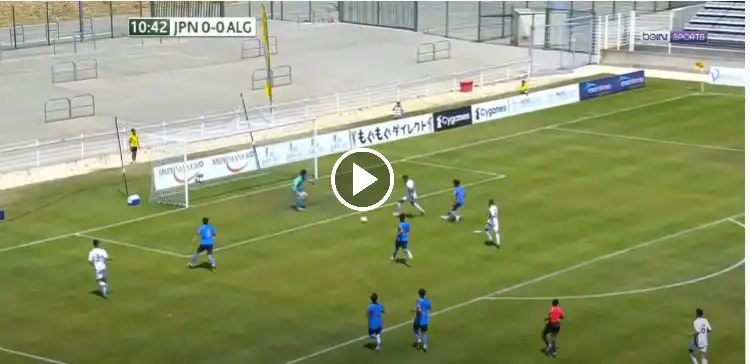 ملخص مباراة المنتخب الجزائري ضد اليابان  دورة toulon