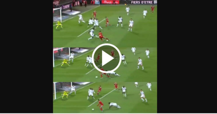 شاهد مافعله يوسف بلايلي ضد لاعب بوردو كواتينغ اليوم