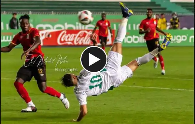 ملخص لمسات كل مافعله يوسف بلايلي ضد أوغندا belaili vs Ouganda