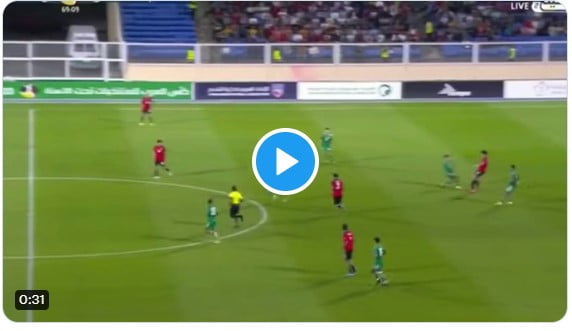 الهدف الاول للمنتخب الوطني الجزائري في مرمى المنتخب المصري 1