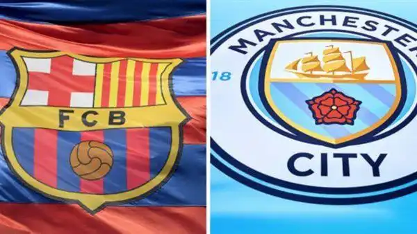 توقيت والقنوات الناقلة لمباراة برشلونة ومانشستر سيتي مجانا على نايلسات
