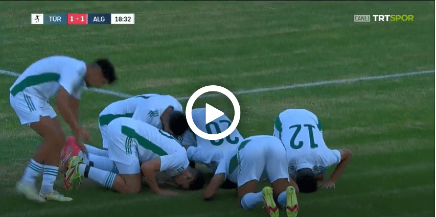 شاهد هدف المنتخب الوطني الجزائري ضد تركيا اليوم 1