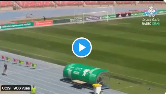 شاهد ارضية ملعب وهران قبيل يوم من مباراة الجزائر غينيا