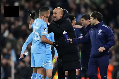 غوارديولا :" أنا أنتظر رياض محرز بشدة ليعود إلى ما كان عليه " 1 رياض محرز