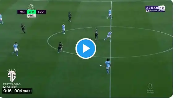 شاهد هدف جميل من رياض محرز في مرمى ساوثامبتون اليوم