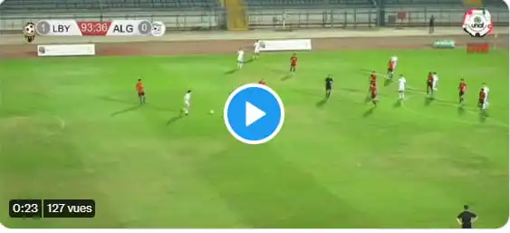 هدف التعادل للمنتخب الجزائري في الدقيقة 94 ضد ليبيا اليوم Algérie vs Libye