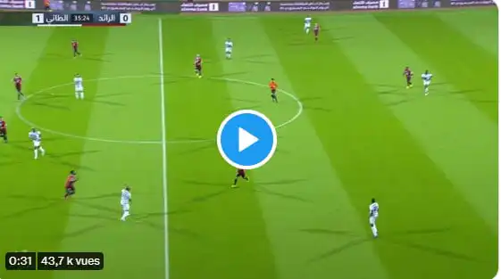 شاهد هدف أمير سعيود مع فريقه الطائي أمام الراىد في الدوري السعودي