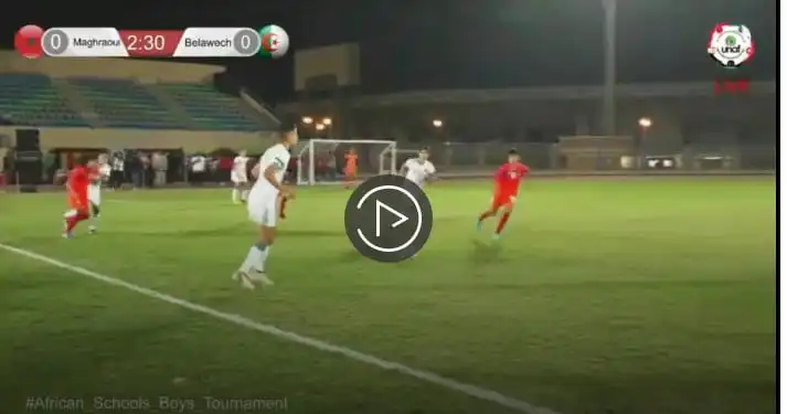 شاهد المنتخب الوطني الجزائري لكرة القدم المدرسية يفوز على المنتخب المغربي بسباعية نظيفة