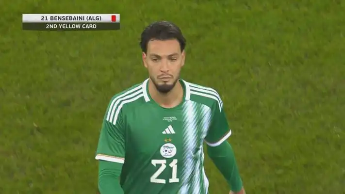 شاهد لحظة طرد رامي بن سبعيني اليوم ضد السويد