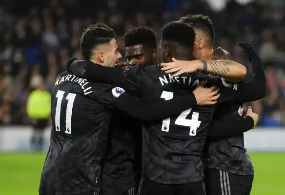 آرسنال يفوز على على مضيفه برايتون في الدوري الإنجليزي
