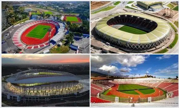 الملاعب الأربعة المخصصة لشان الجزائر