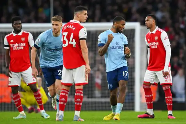 آرسنال يتعادل أمام ضيفه برينتفورد بالدوري الإنجليزي