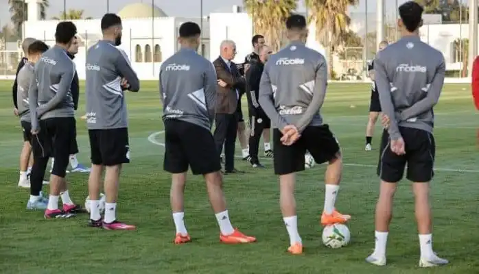 المنتخب الجزائري يخوض أول حصة تدريبية إستعدادا لمباراة النيجر
