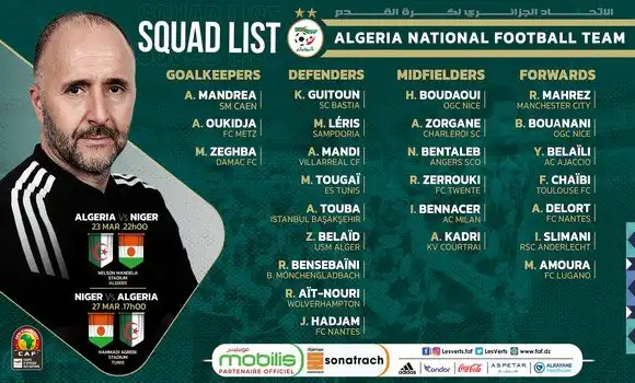 المنتخب الجزائري يستهل عهدا جديدا بدماء جديدة
