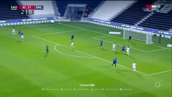 شاهد  هدف الجزائري بغداد بونجاح أمام السيلية اليوم