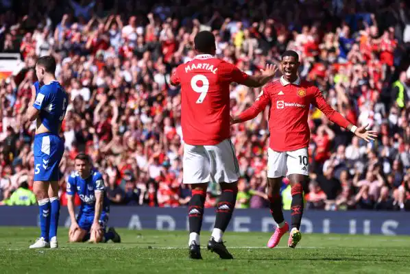 مانشستر يونايتد يفوز على إيفرتون ضمن الدوري الإنكليزي الممتاز