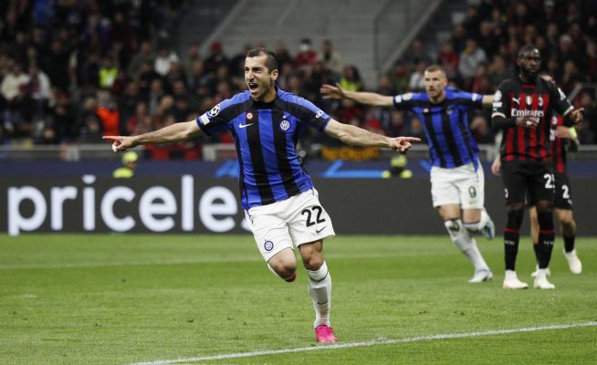 إنتر يتجاوز ميلان ويتأهل الى نهائي دوري أبطال أوروبا