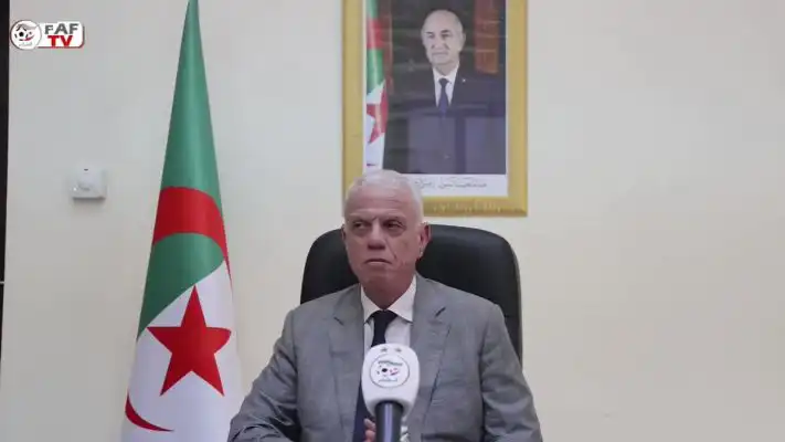 شاهد جهيد زفيزف يعلن عن إستقالته من على رأس الاتحادية الجزائرية لكرة القدم