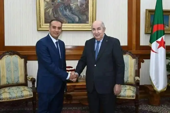 رئيس الجمهورية يستقبل وليد صادي رئيس الاتحاد الجزائري لكرة القدم