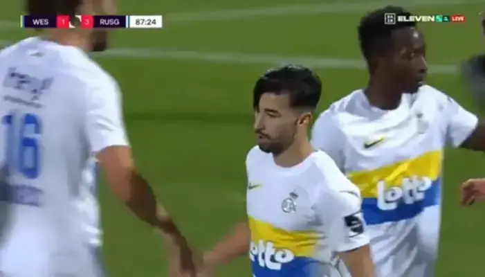 شاهد بالفيديو.. هدف عمورة الرائع في الدوري البلجيكي