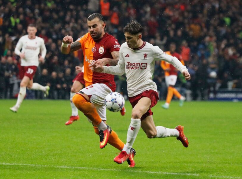 مانشستر يونايتد يتعادل مع غلطة سراي في دوري أبطال أوروبا