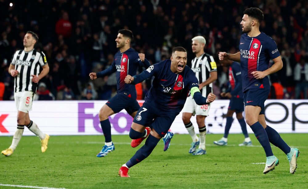 باريس سان جيرمان يتعادل مع نيوكاسل في دوري أبطال أوروبا 2