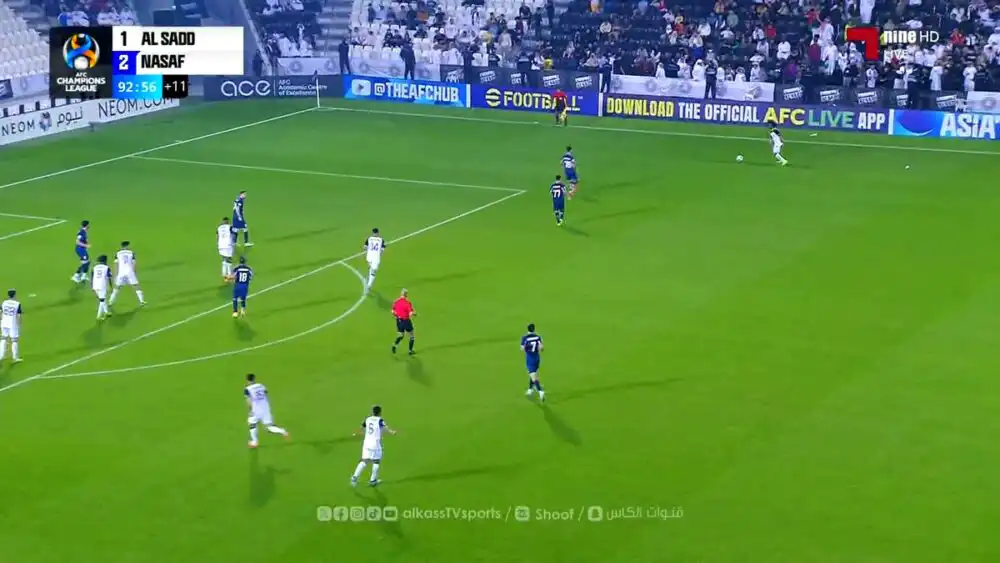 شاهد هدف بغداد بونجاح الدقيقة 4+90 السد يتعادل 2 – 2 مع ناساف الأوزبكي 