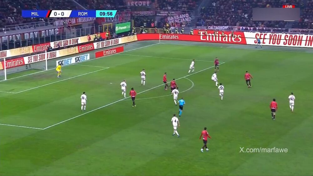 شاهد هدف ياسين عدلي الاول مع ميلان بالدوري الإيطالي امام روما 14