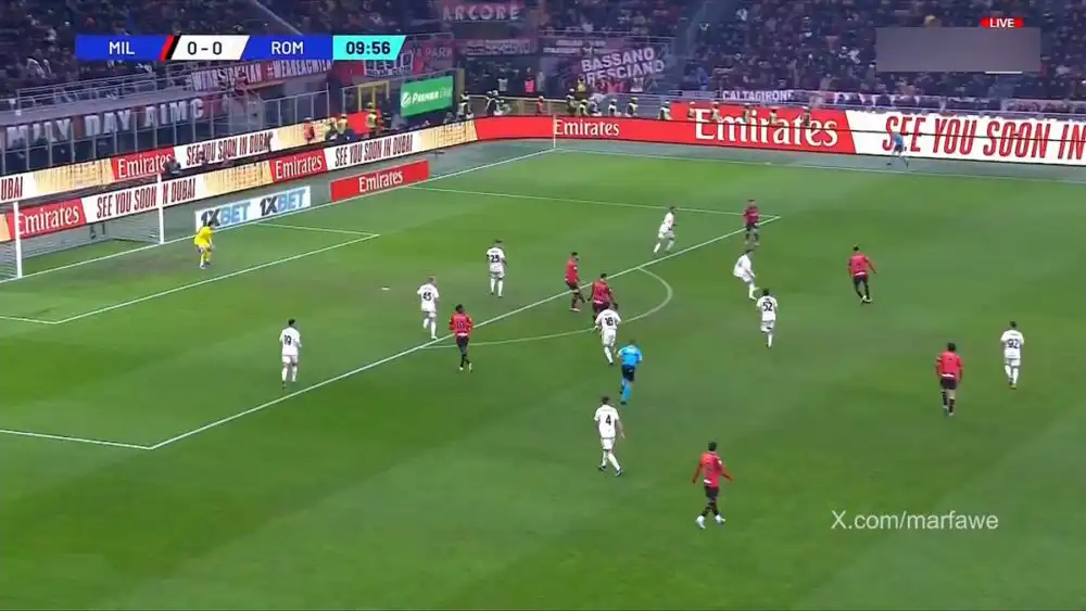 شاهد هدف ياسين عدلي الاول مع ميلان بالدوري الإيطالي امام روما