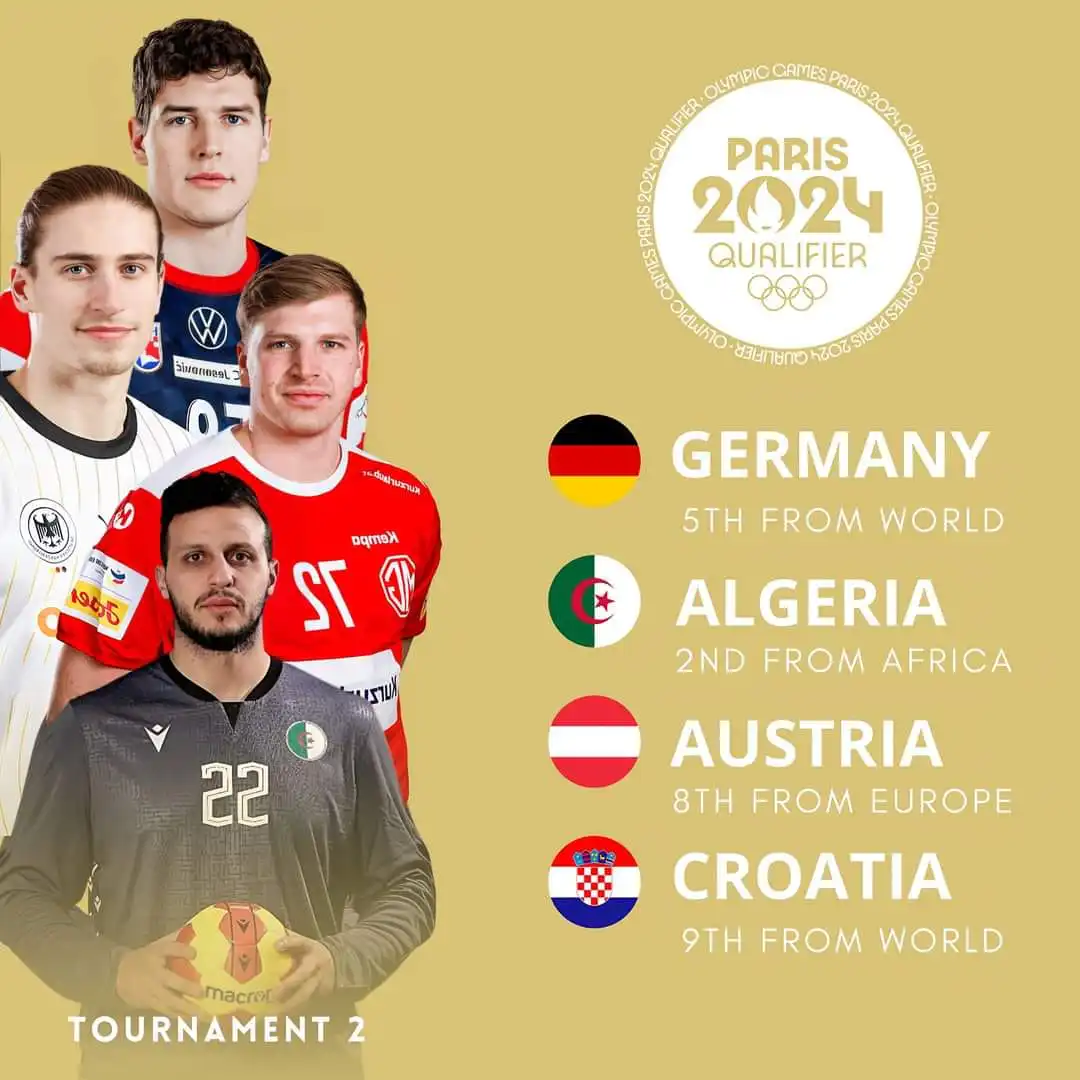 الدورة التأهيلية لأولمبياد باريس 2024: المنتخب الوطني الجزائري لكرة اليد يتعرف على منافسيه