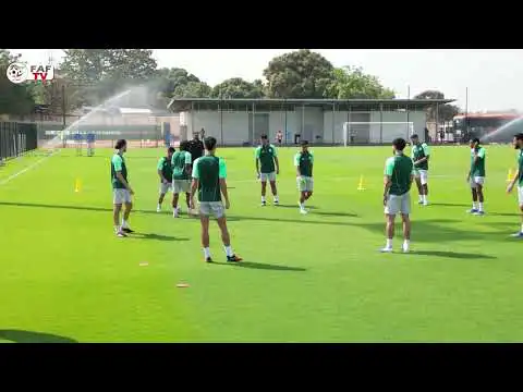 شاهد تدريبات الخضر استعدادا لمباراة الجزائر بوركينا فاسو في كأس امم أفريقيا