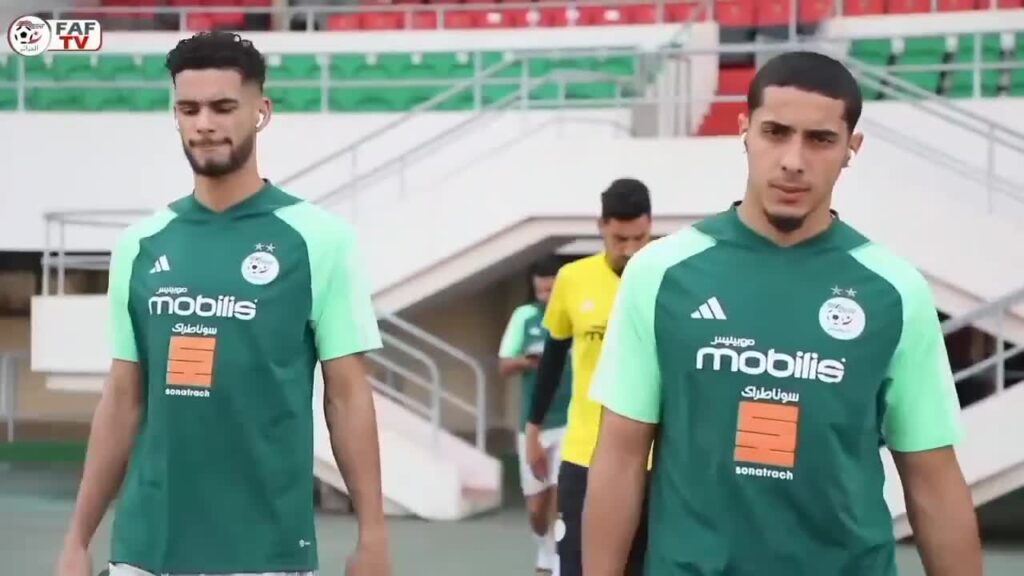 شاهد تحضيرات المنتخب الوطني الجزائري لمباراة الطوغو