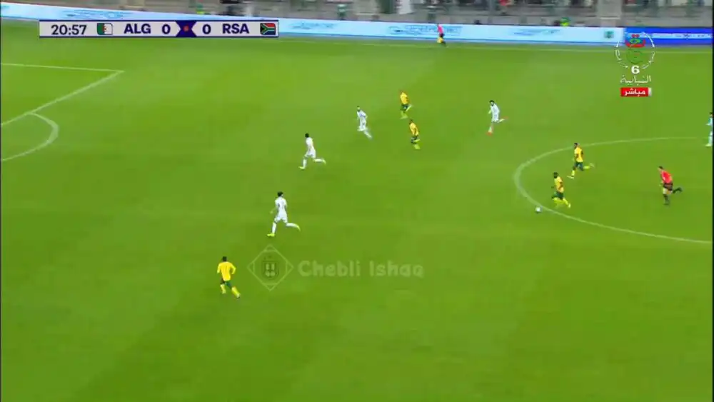 شاهد هدف بن زية للمنتخب الجزائري ضد جنوب افريقيا اليوم