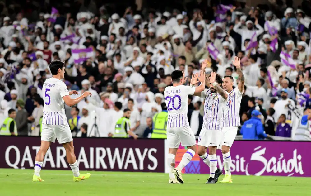 العين يفوز على النصر في ذهاب ربع نهائي دوري أبطال آسيا