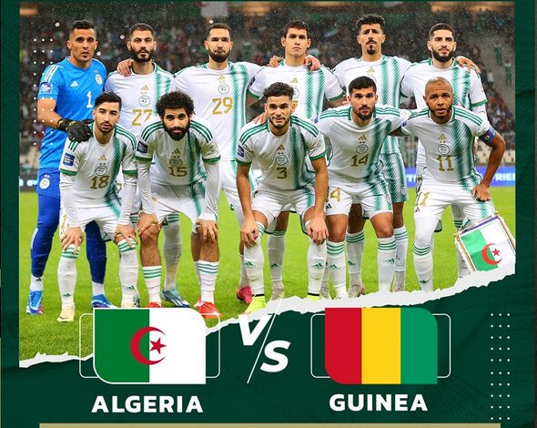 الجزائر و غينيا على ملعب نيلسون مانديلا ببراقي 5