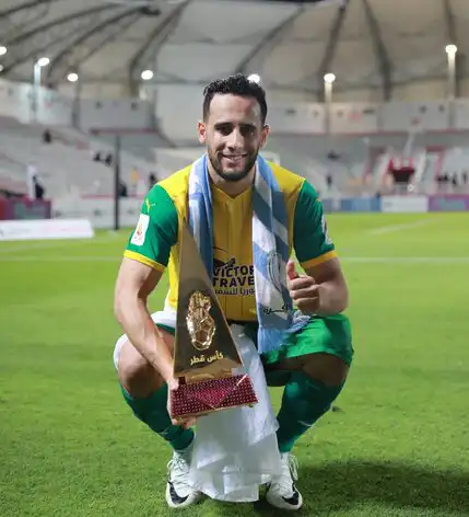 محمد بن يطو يتوج بكأس قطر مع نادي الوكرة