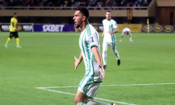 بالفيديو المنتخب الجزائري يقلب الطاولة على أوغندا (2-1)
