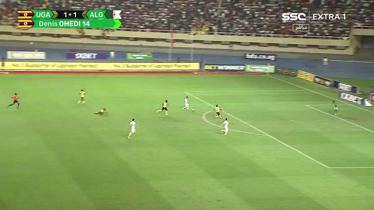 شاهد هدف ثاني للجزائر و رد فعل المعلق السعودي