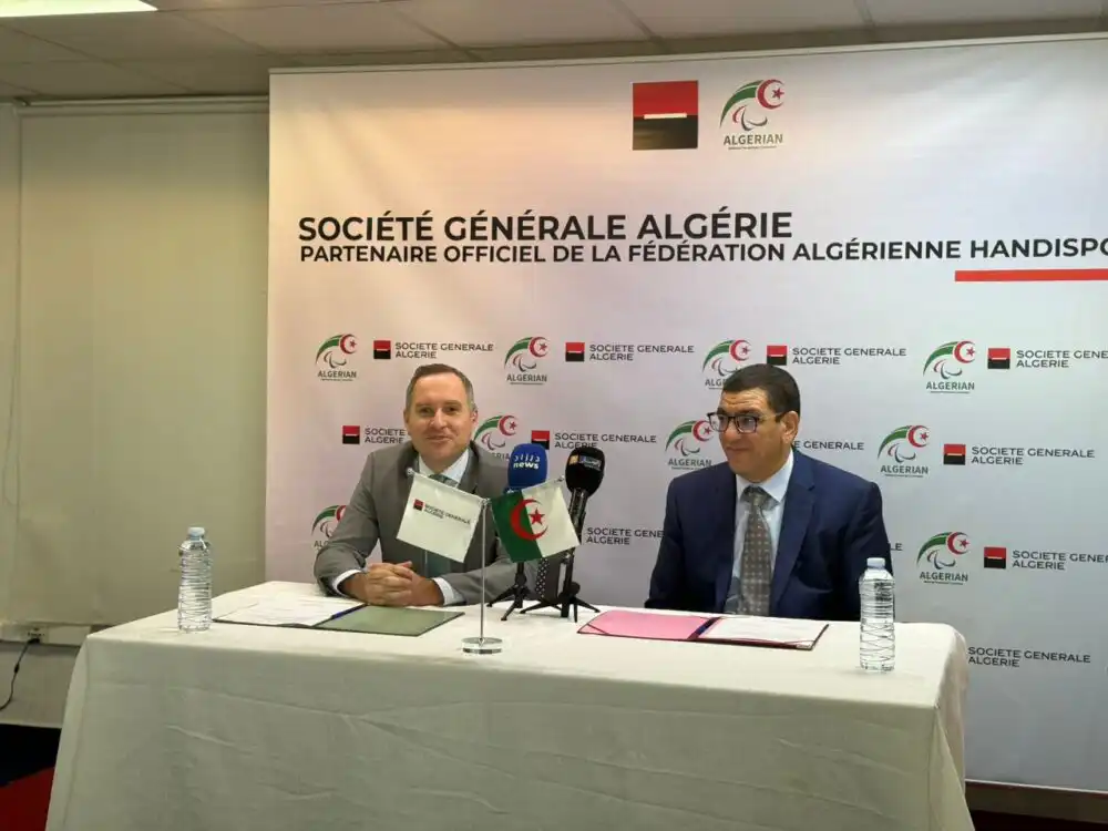 سوسيتي جينيرال الجزائر والإتحادية الجزائرية لرياضة المعاقين تجددان  شراكتهما للسنة الثالثة عشرة على التوالي