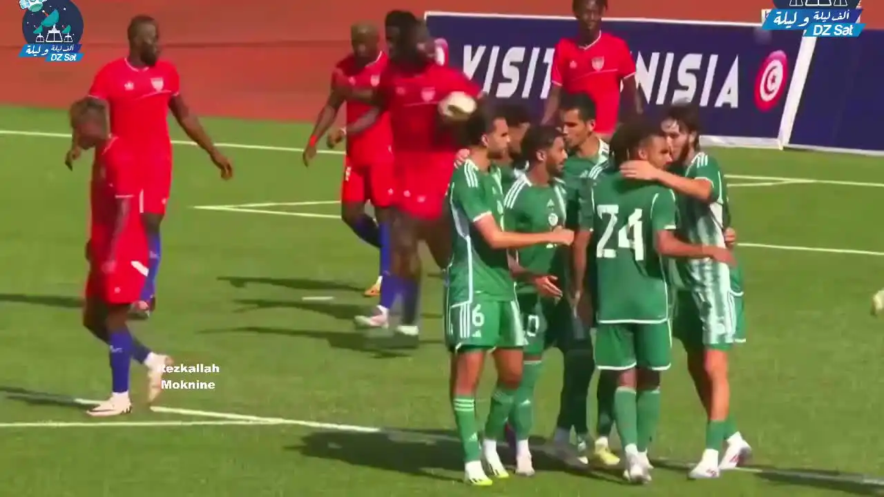 هدف قويري للمنتخب الجزائري ضد ليبيريا اليوم
