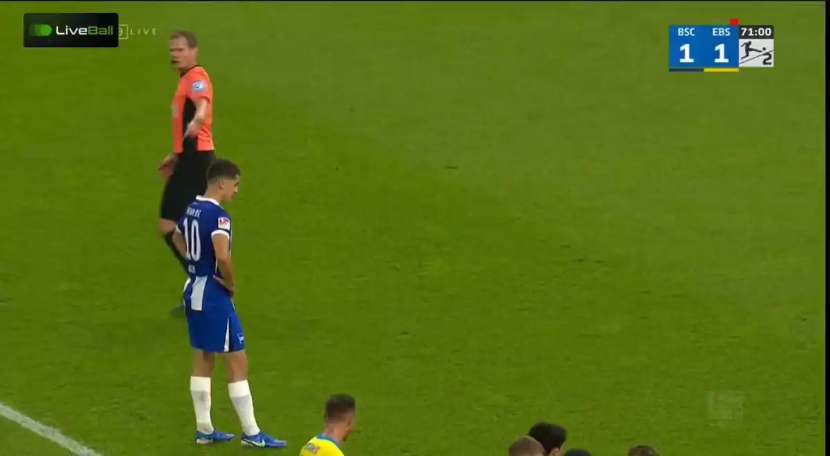 شاهد هدف  لاعب المنتخب الجزائري ابراهيم مازا في الدوري الالماني اليوم