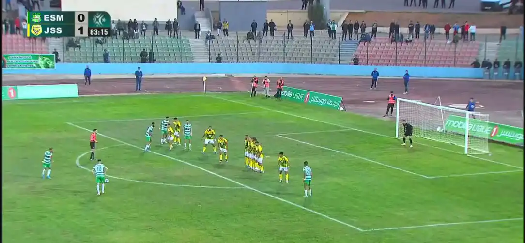 شاهد هدف عالمي من اللاعب غانم في الدوري الجزائري اليوم